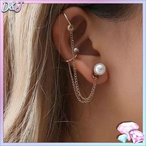 💎✨ Pearl Double Cuff Earring